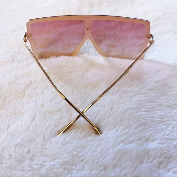 Ariel Pink Rectangle Full Frame Sunglasses - Picture 9 of 11